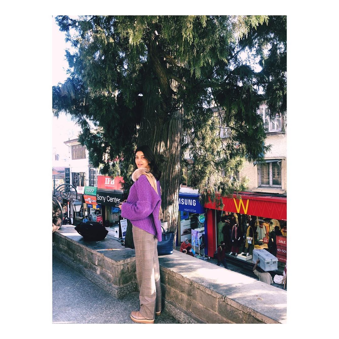 Kajal enjoyed the cold weather Kajal Aggarwal shimla vacation