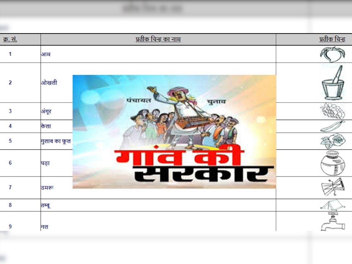 UP पंचायत चुनाव: 164 चुनाव चिन्ह बनेंगे प्रत्याशियों की पहचान, तोप से लेकर हवाई जहाज तक पर पड़ेंगे वोट