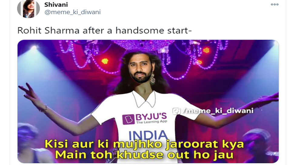 फैंस ने रोहित को किया ट्रोल fans troll rohit sharma