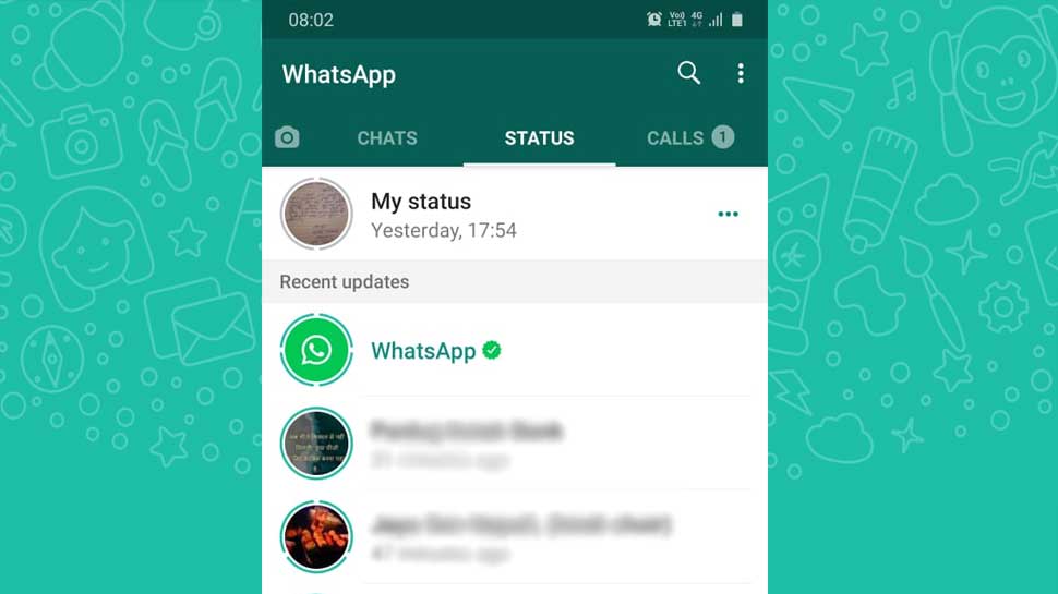 WhatsApp give cleanliness on policy through status