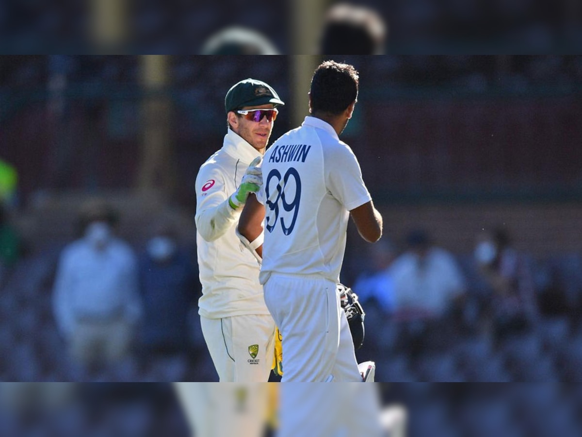 ऑस्ट्रेलियाई कप्तान टिम पेन, रविचंद्रन अश्विन. (PC: Cricket Australia)