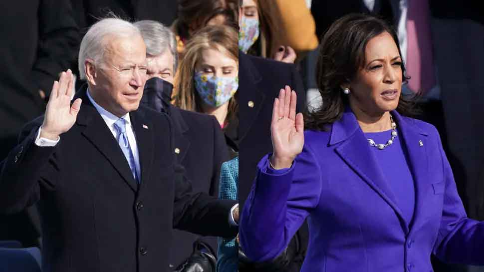 US Inauguration day Live updates: President Joe Biden and kamala harris oath ceremony | Joe Biden बने अमेरिका के 46वें राष्ट्रपति, Kamala Harris बनीं पहली महिला उप राष्ट्रपति | Hindi News, दुनिया