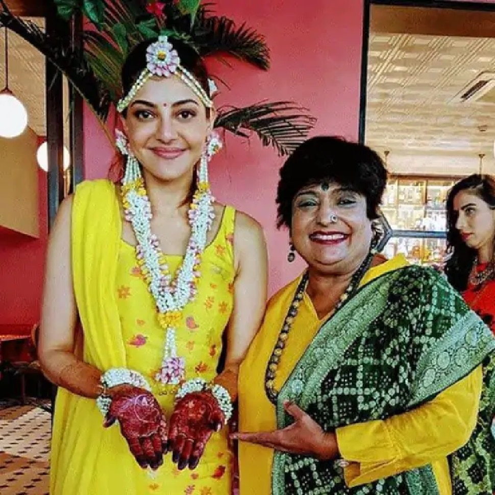वीणा ने साउथ की एक्ट्रेस Kajal Aggarwal को भी लगाई थी मेहंदी veena Nagda applied mehandi kajal aggarwal