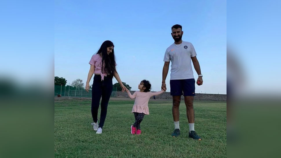 पुजारा को आई हंसी Cheteshwar Pujara get ammused by Daughter comment