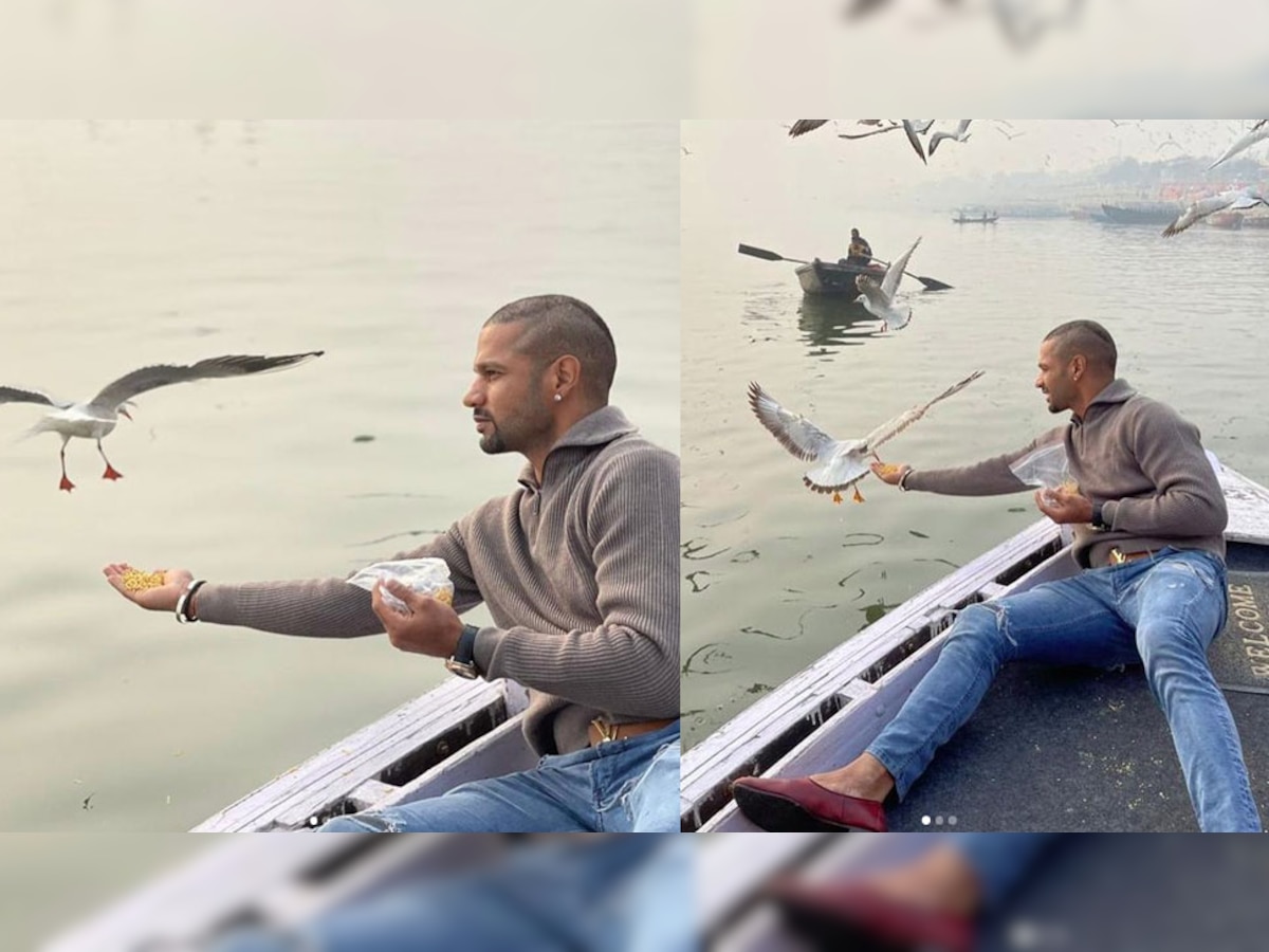 Shikhar Dhawan पक्षियों को दाना खिलाने के बाद मुश्किल में फंसे, Varanasi में केस दर्ज