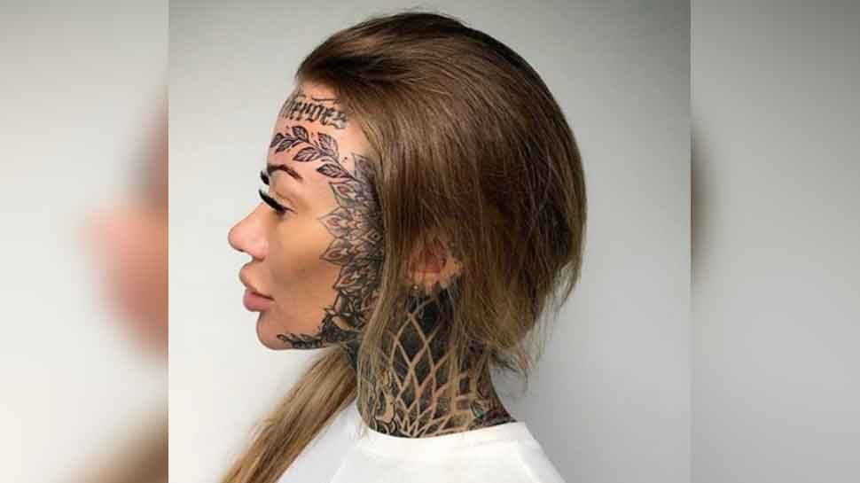 Britain most tattooed woman becky holt 95 percent skin is covered with