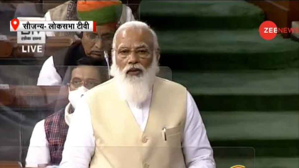 लोक सभा में बोले PM मोदी, 'कांग्रेस ने कृषि कानूनों का कलर देखा कंटेंट नहीं'
