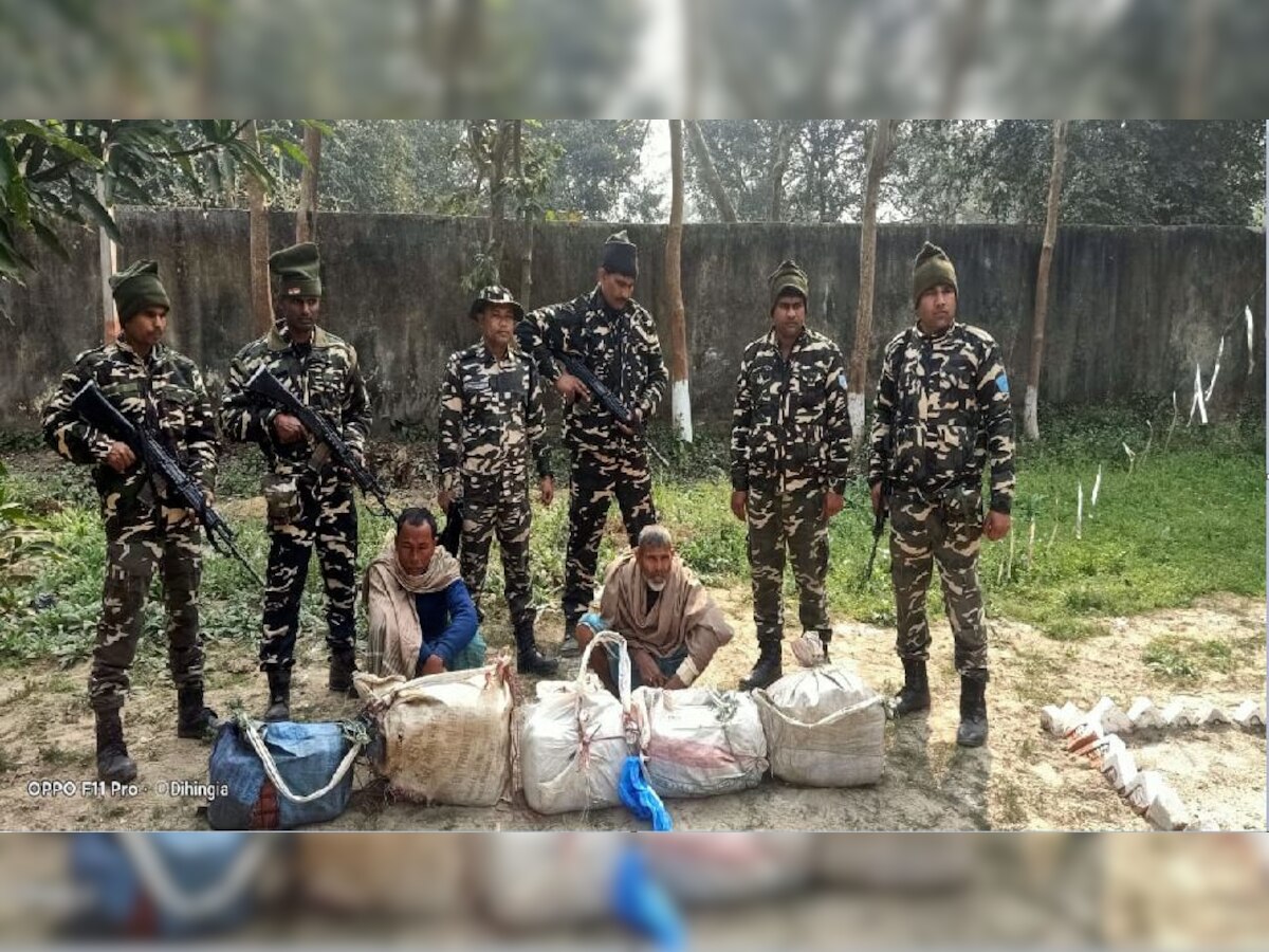 इंडो-नेपाल बॉर्डर से 50 किलो गांजा के साथ 2 तस्कर गिरफ्तार, गुप्त सूचना के आधार पर हुई कार्रवाई.