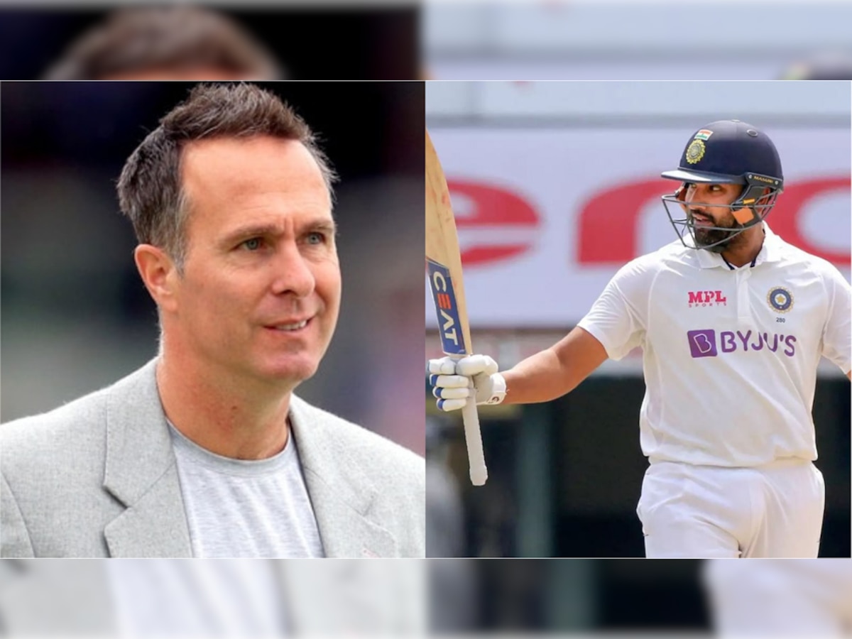 Michael Vaughan and Rohit Sharma (File)