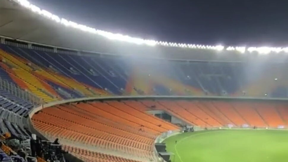 Motera First Indian stadium with flood lights