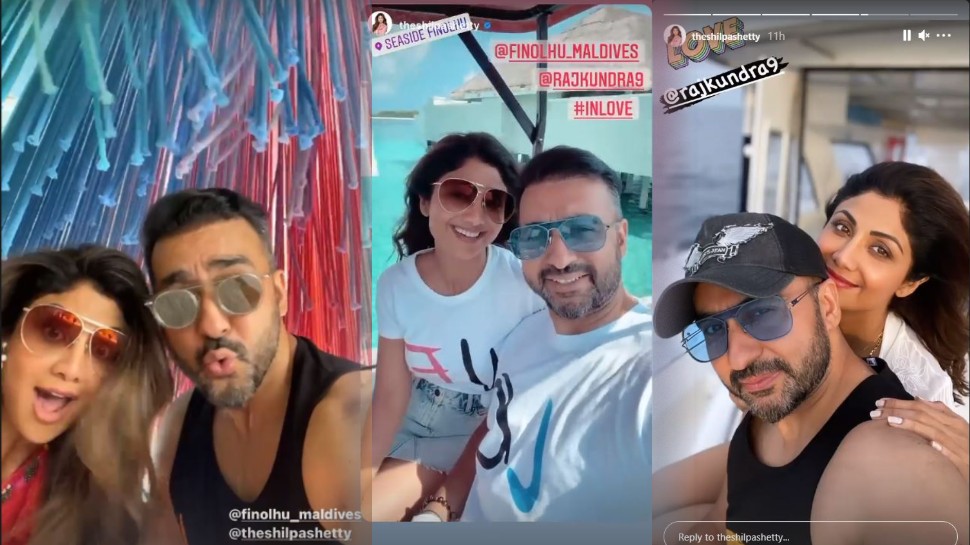 शिल्पा ने शेयर की कईं तस्वीरें Shilpa Shetty raj kundra maldives vacation