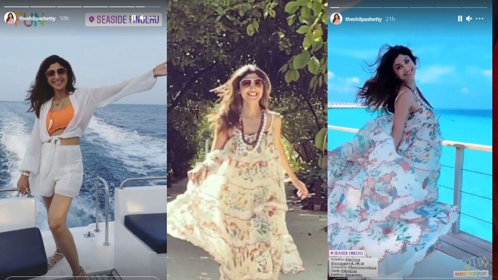 शिल्पा के शानदार लुक्स Shilpa Shetty raj kundra maldives vacation