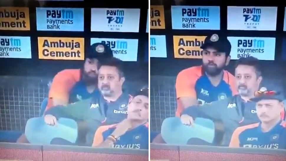 IND vs ENG 2nd T20: मैच के दौरान छिपकर खाते दिखे Rohit Sharma, ट्विटर पर उड़ गया मजाक