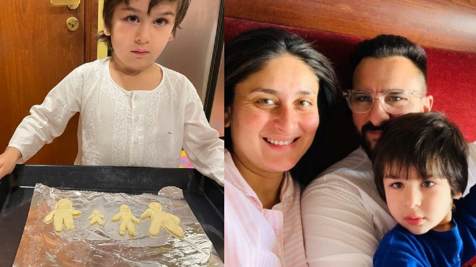 Taimur Ali Khan ने दिखाई कुकिंग स्किल, छोटे भाई के लिए बना रहे कुकीज