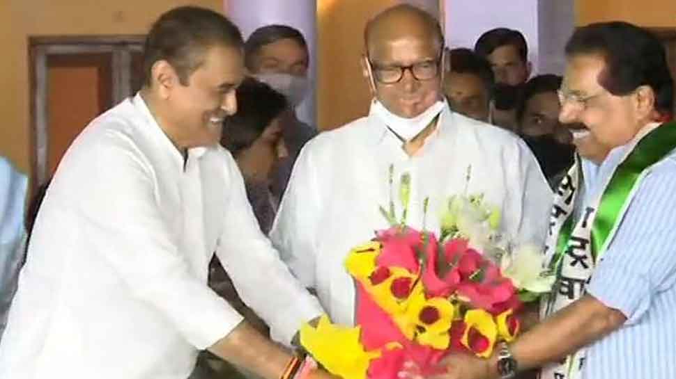 शरद पवार की मौजूदगी में NCP में शामिल हुए PC Chacko, हाल ही में छोड़ा था कांग्रेस का 'हाथ'