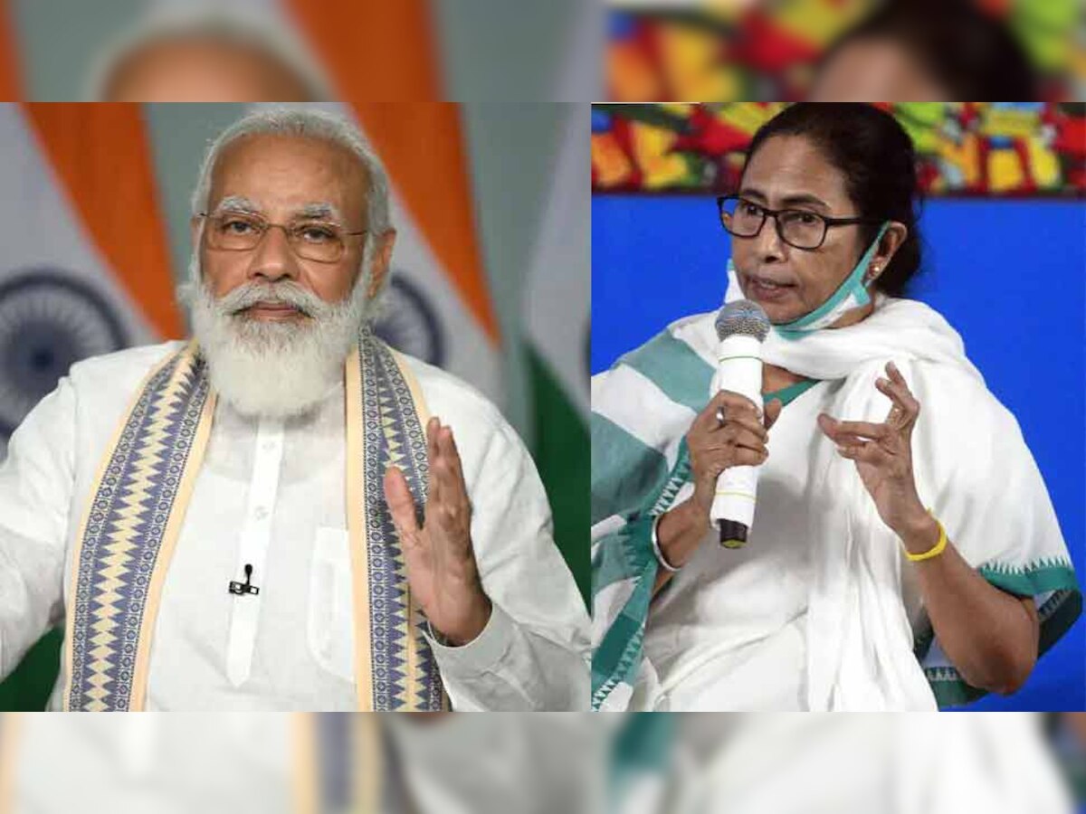 प्रधानमंत्री नरेंद्र मोदी और पश्चिम बंगाल की मुख्यमंत्री ममता बनर्जी (फाइल फोटो)