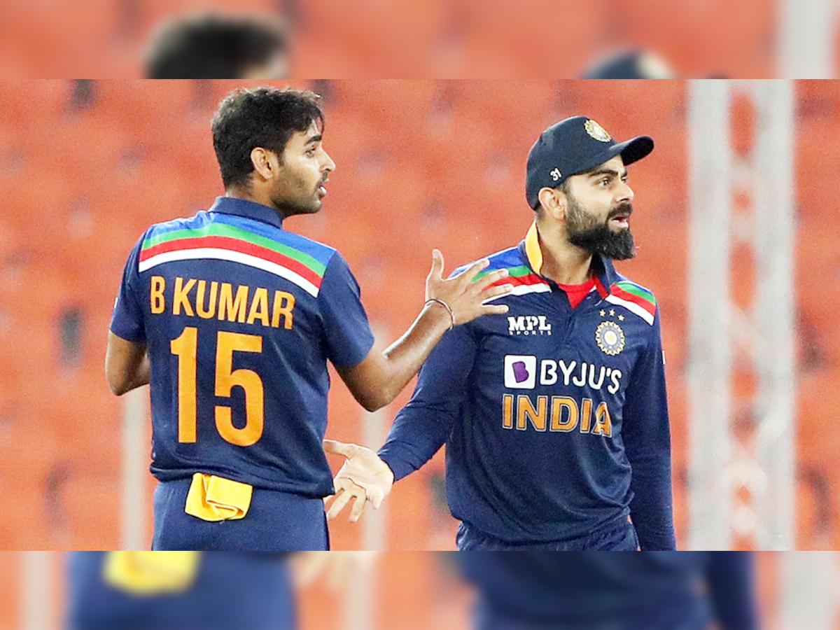 Bhuvneshwar Kumar and Virat Kohli (Twitter) 