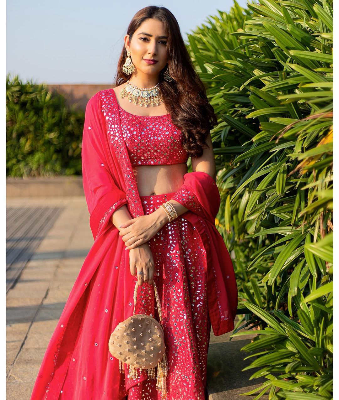 disha parmar blue lehenga price