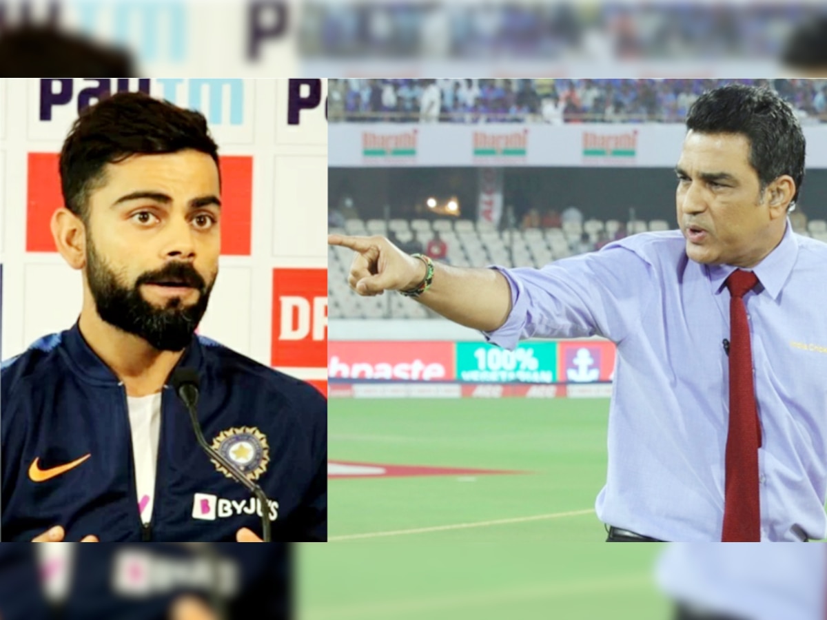 Virat Kohli and Sanjay Manjrekar