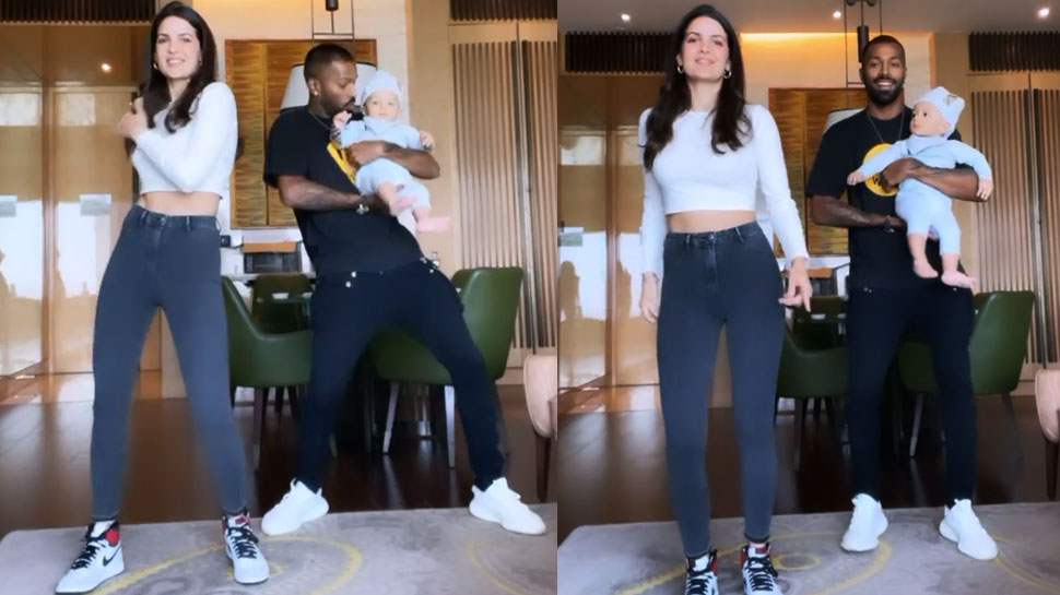 Hardik Pandya ने Natasa Stankovic और बेटे Agastya को साथ Dance Floor पर मचाया धमाल