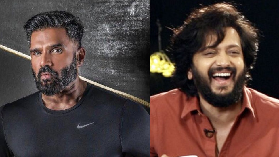 Suneil Shetty ने शेयर की अपनी फनी फोटो, Riteish Deshmukh ने ऐसे लिए मजे