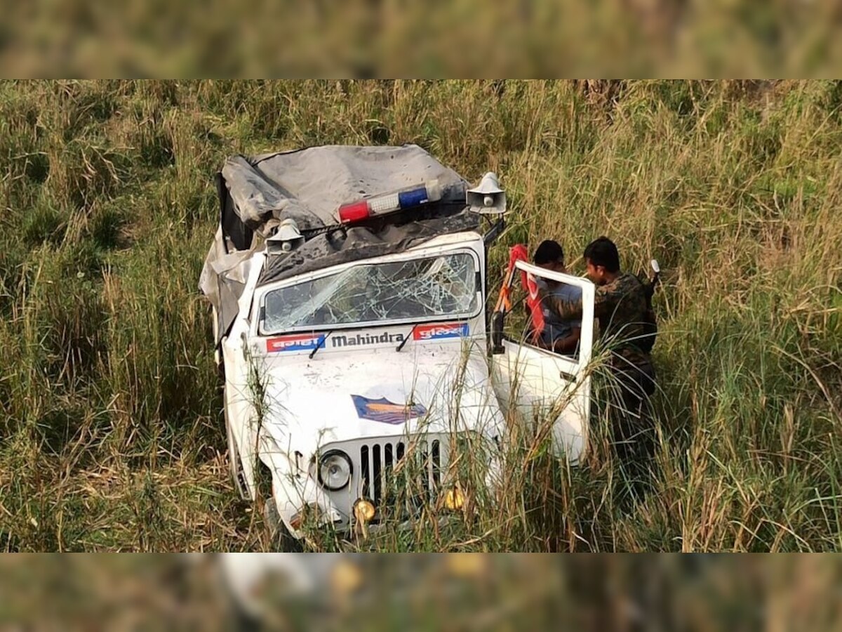 डिप्टी सीएम के स्कॉट की गाड़ी बाइक से टकरा गई.