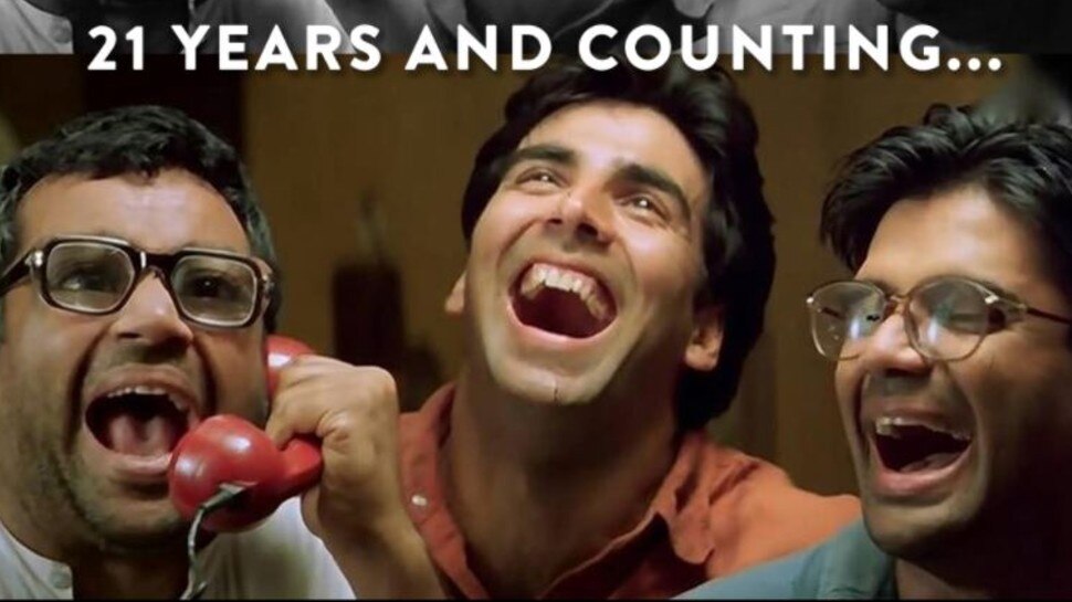 Hera Pheri के पूरे हुए 21 साल, Akshay Kumar - Sunil Shetty को याद आया ये मजेदार सीन