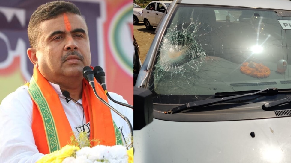 WB Election 2021: नंदीग्राम में Suvendu Adhikari के काफिले पर हमला, मीडिया की गाड़ियों में भी तोड़फोड़