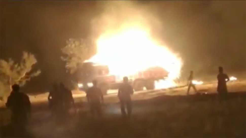 ट्रक में लगी भयंकर आग, ड्राइवर ने किया कमाल, टल गया बड़ा हादसा, देखिए VIDEO
