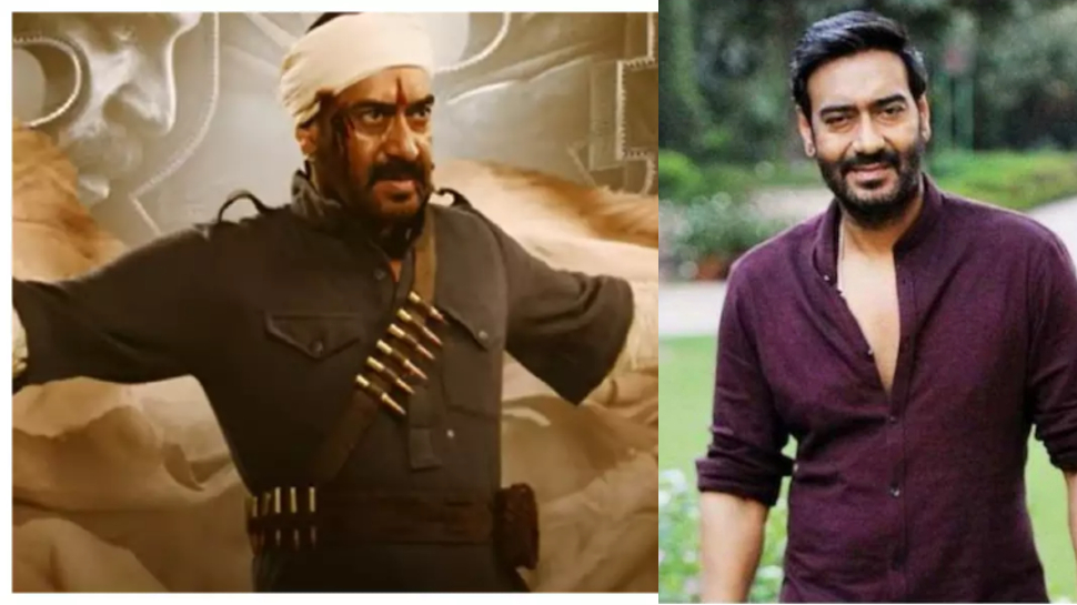Ajay Devgn RRR FIRST Look On His Birthday | बंदूक ताने अंग्रेजी फौज ने ...