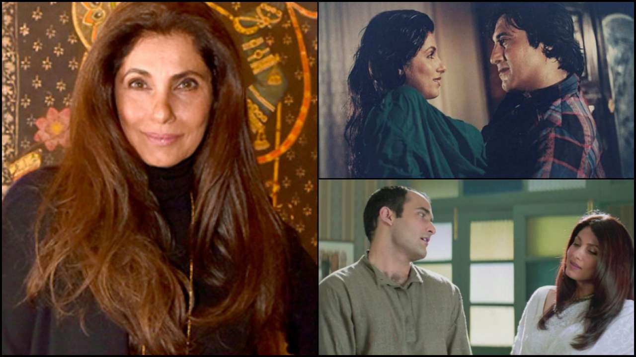 डिंपल कपाड़िया के साथ विनोद खन्ना और अक्षय खन्ना Dimple Kapadia with Vinod Khanna and Akshaye Khanna