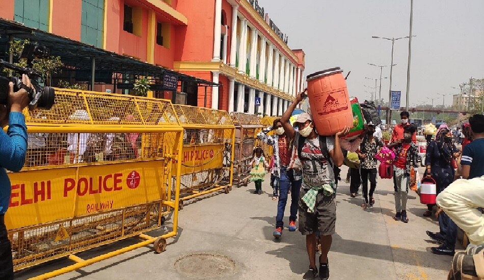 After the second wave corona Bihar labours are returning from delhi to bihar | Corona की दूसरी लहर से मजदूर हुए भयभीत! वापसी ही बचा 'आखिरी रास्ता' | Hindi News, बिहार एवं झारखंड