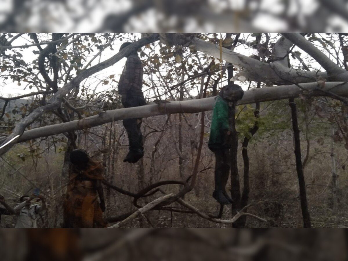 महिला, 5 साल के बेटे और देवर का शव जंगल में पेड़ पर लटके मिला, 10 दिन पहले हुए थे गायब
