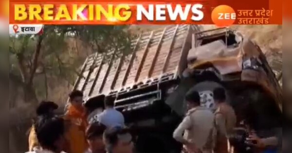 Etawah Road Accident Dcm Overturns 10 Devotees Dead And More Than 30 Injured Spup इटावा में