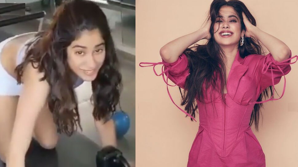 Janhvi Kapoor ने वर्कआउट करते हुए गाया Kaitrina का  गाना, VIDEO देख नहीं रुकेगी हंसी