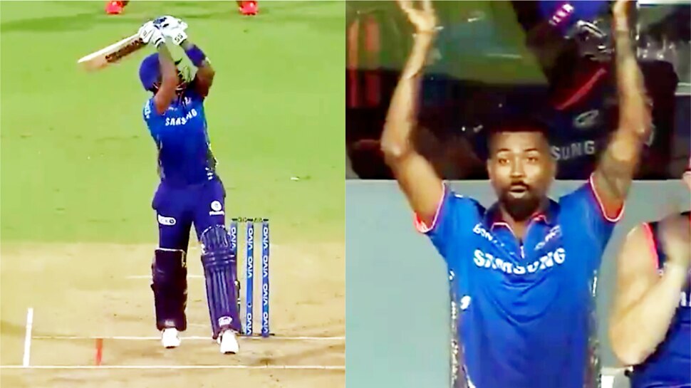 IPL 2021 MI Vs KKR Highlights Suryakumar Yadav Six Stunning Hardik 