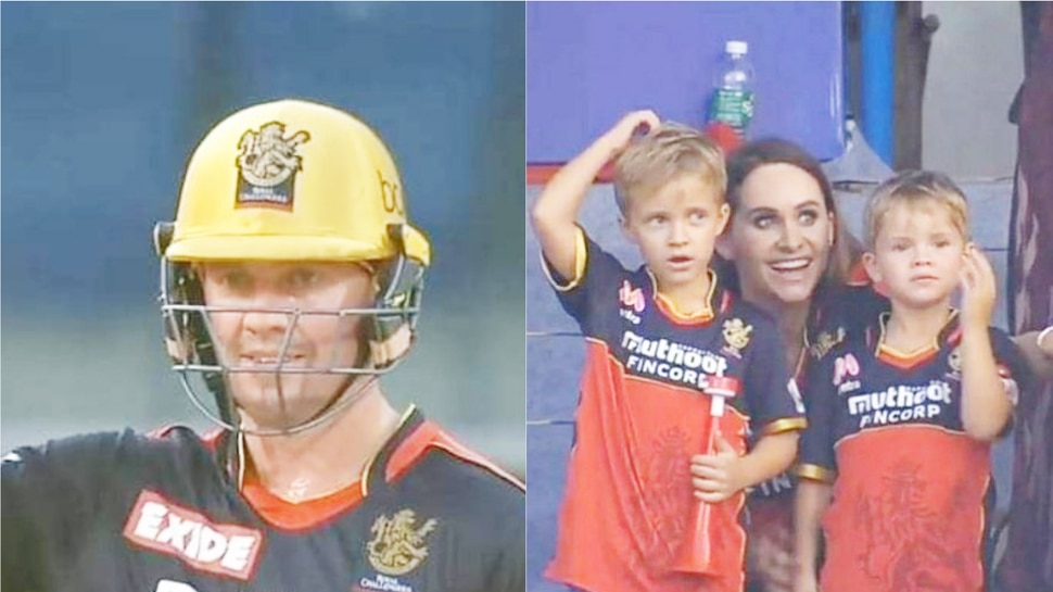 IPL 2021: KKR के गेंदबाजों की धुनाई कर रहे थे AB de Villiers, वाइफ ने दिया ऐसा रिएक्शन