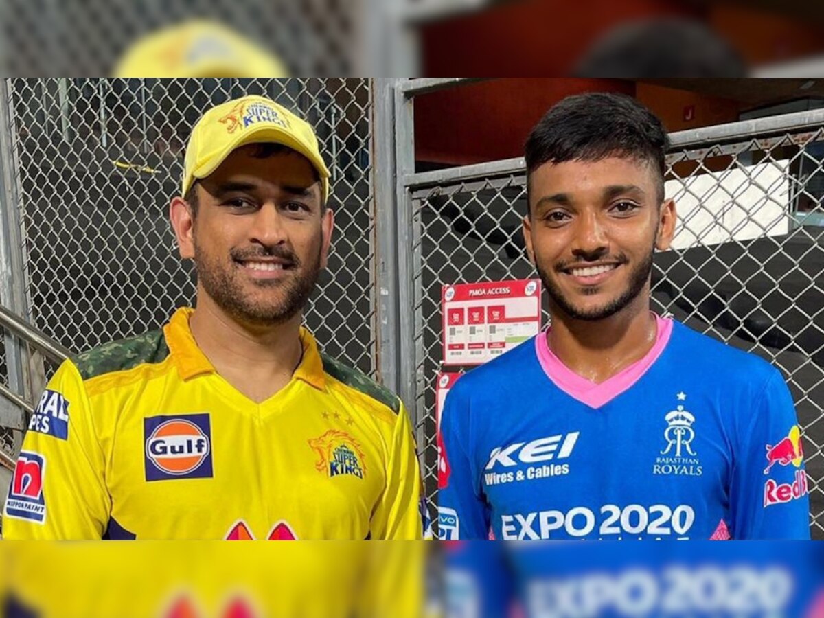 MS Dhoni and Chetan Sakariya