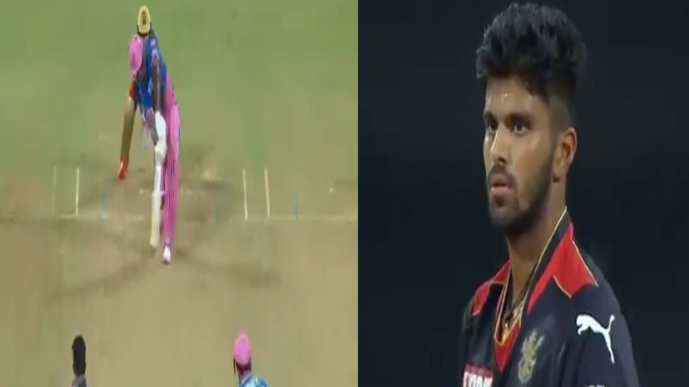 IPL 2021: पहली गेंद पर Sanju Samson ने मारा छक्का, फिर Washington Sundar ने ऐसे लिया बदला