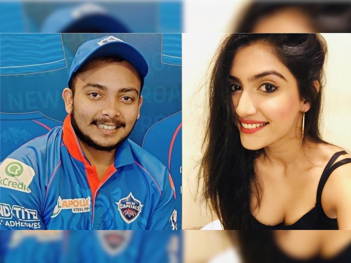 Prithvi Shaw and Prachi Singh