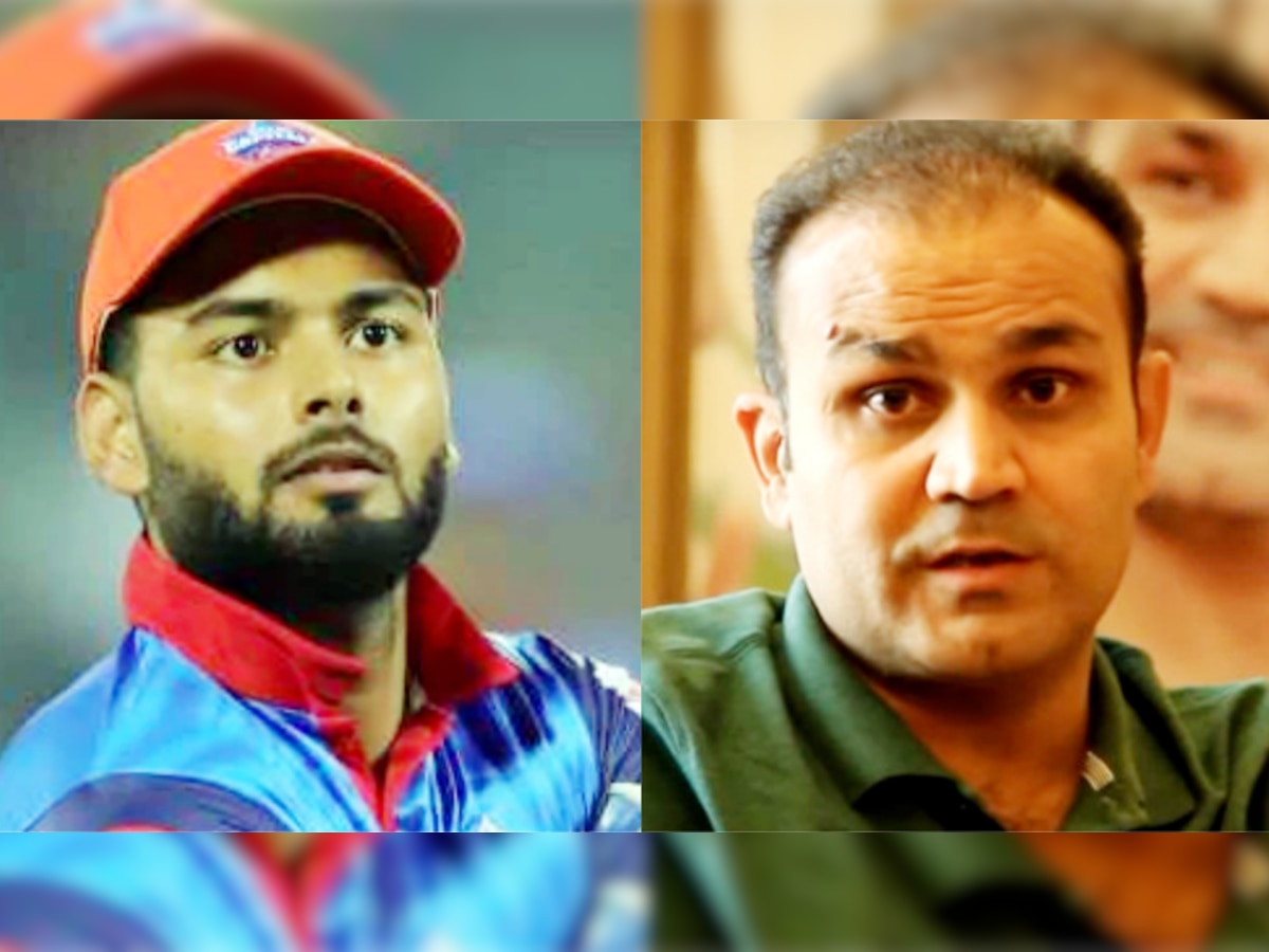 Rishabh Pant and Virender Sehwag