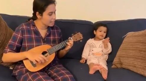 मां-बेटी की जोड़ी ने सोशल मीडिया पर मचाया धमाल, गाया अगर तुम साथ हो सॉन्ग