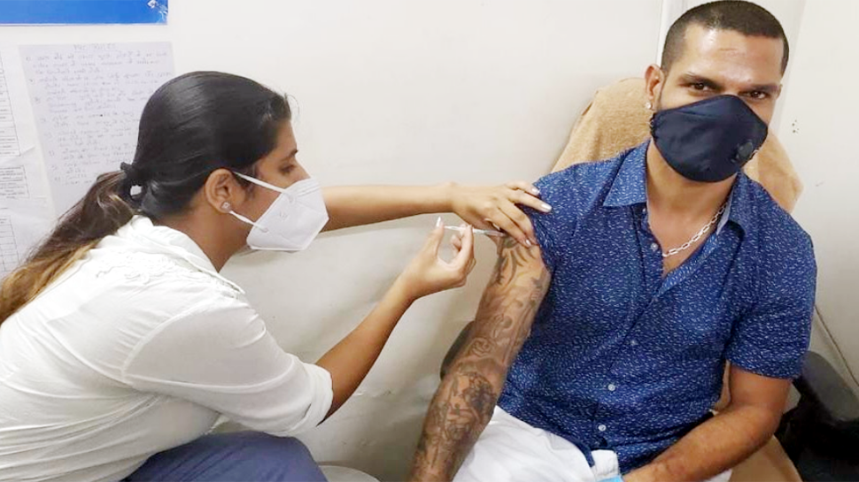 Shikhar Dhawan ने लगवाया COVID 19 का टीका, इंस्टाग्राम पर शेयर किया ये Photo