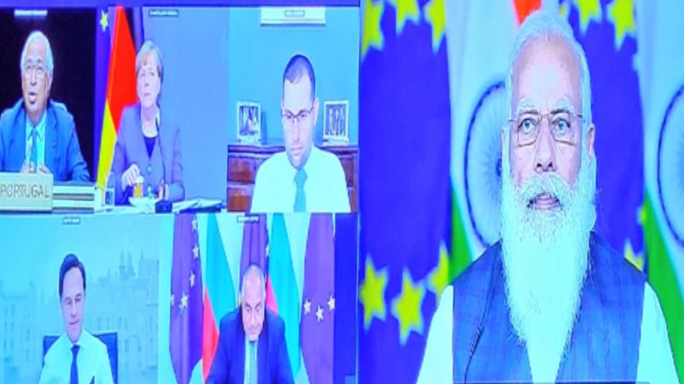 यूरोपीय यूनियन की बैठक में शामिल हुए PM Modi, EU नेताओं से की वैक्सीन पेटेंट पर छूट की अपील