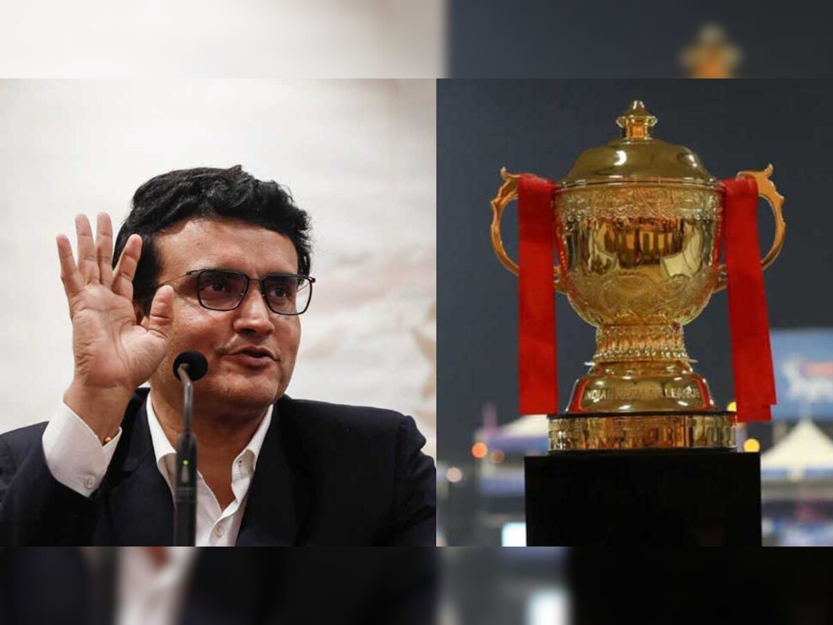 सौरव गांगुली और आईपीएल ट्रॉफी (फोटो-FILE/BCCI/IPL)