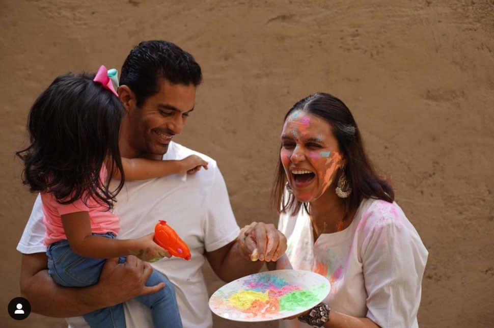 नेहा और अंगद की बेटी मेहर Neha Dhupia Child