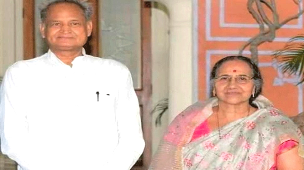 rajasthan CM Ashok Gehlot and his wife sunita beat Corona Report