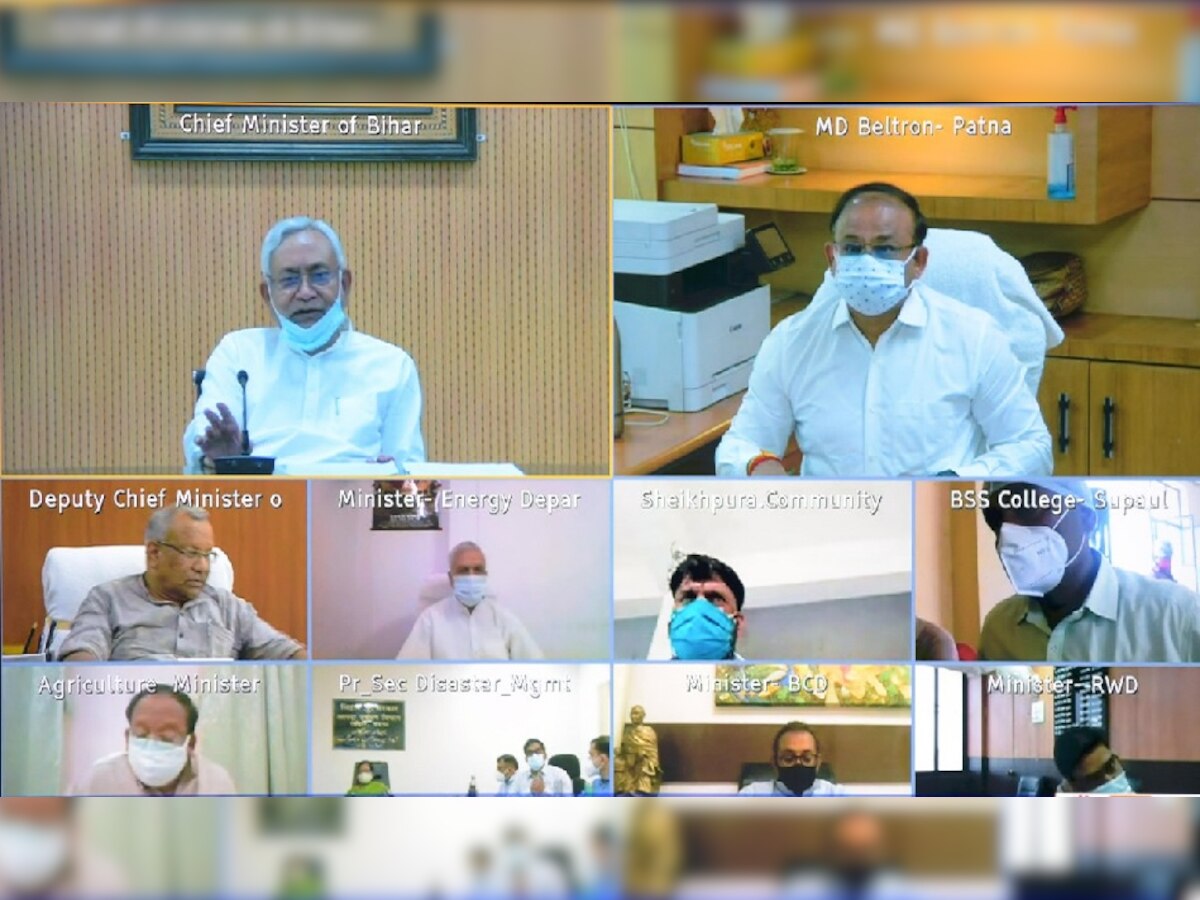  CM नीतीश कुमार ने किया 22 जिलों के कम्युनिटी किचन सेंटर का वर्चुअल टूर 