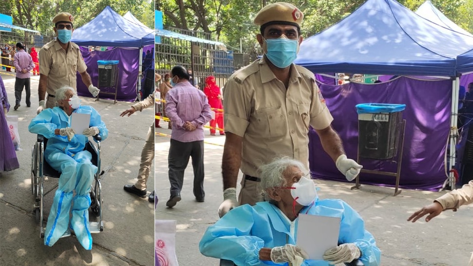 82 वर्षीय बुजुर्ग महिला की मदद को बढ़ाया हाथ help 82-year-old elderly woman