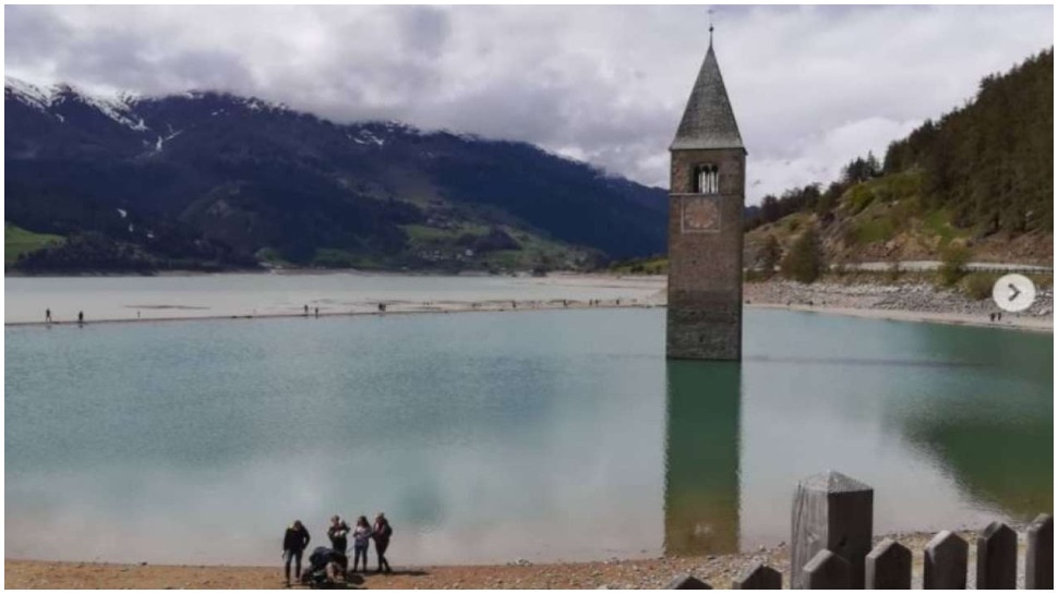 Church in the Middle Of Iced Lake